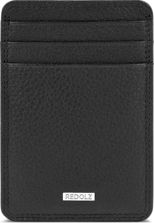 Produktbild Redolz Leather Essentials Kreditkartenetui RFID Leder 7 cm mit Geldscheinklammer