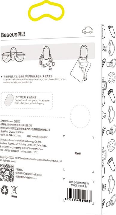 Immagine prodotto Baseus Small Shell Vehicle Hook