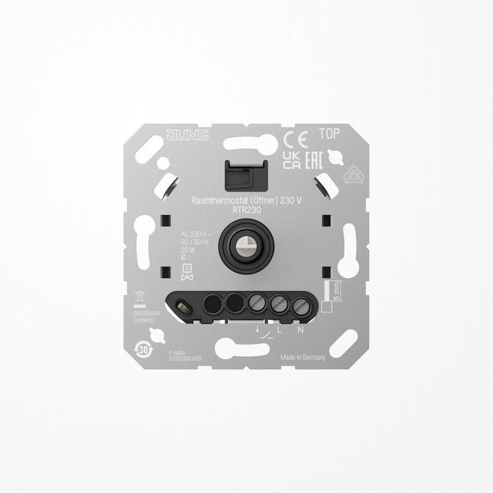 Actual product image JUNG RTR230 Room thermostat (NC contact) 230 V
