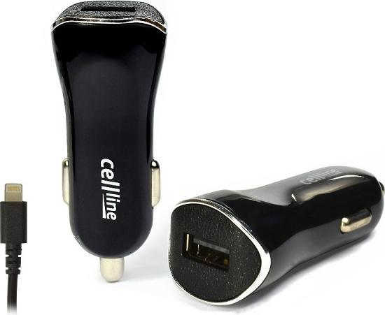 Actual product image Beline Ład. sam. Cellline 1xUSB + lightning 1A czarna/black iPhone 6