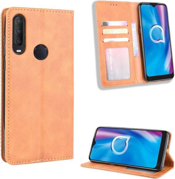 Immagine prodotto MU Classic Serie di copertine di libri in pelle retrò (1S (2020), Alcatel 3X (2020))