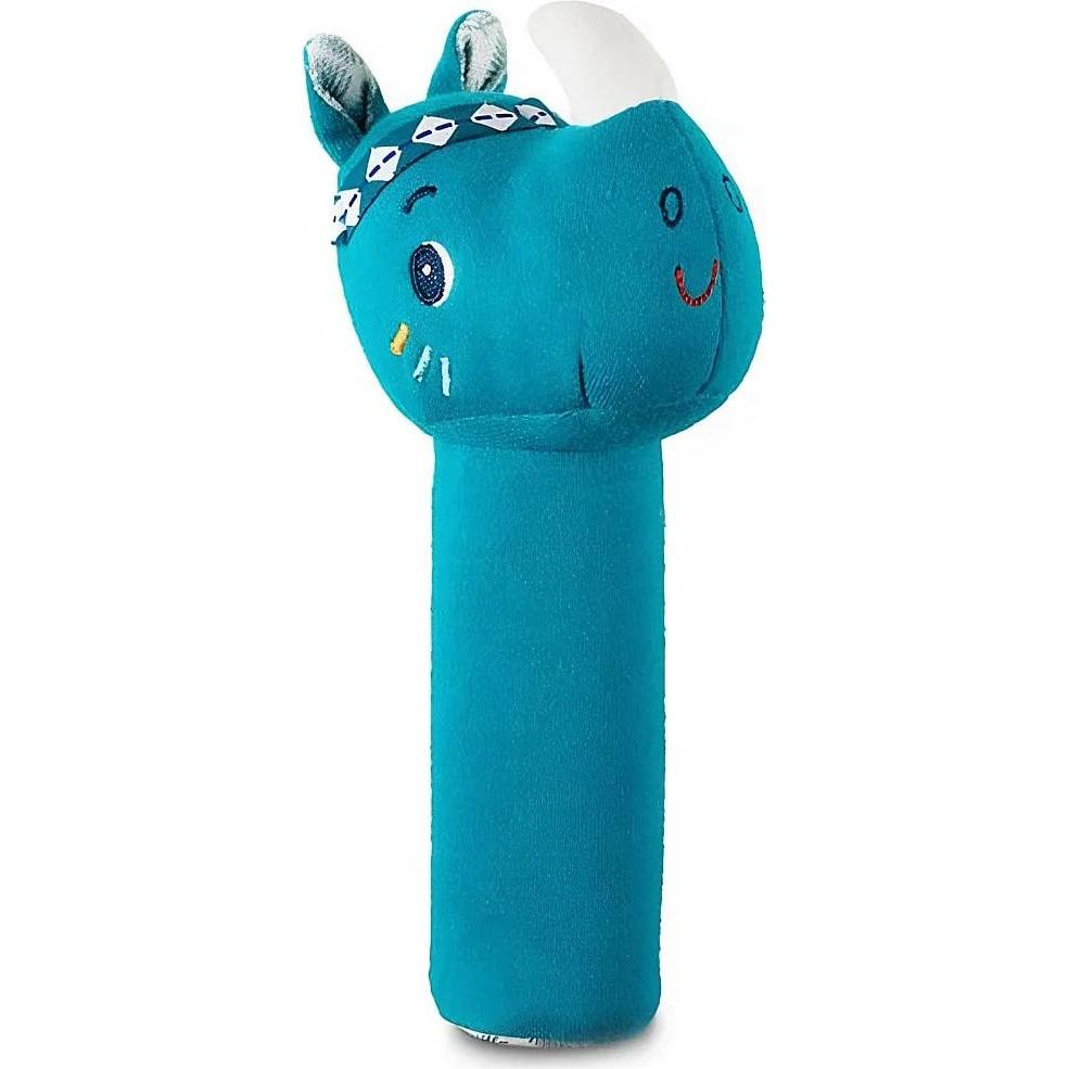 Lilliputiens Mehrfarbig Babyrassel, Quietschtier