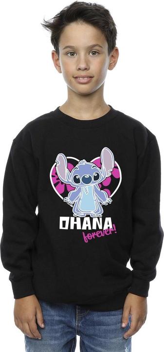Immagine prodotto Disney Lilo And Stitch Ohana Forever Heart Felpa Ragazzi (140, 146)