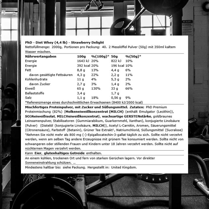 Image du produit PhD Nutrition Diet Whey (Fraise, 1 pcs, 2000 g)