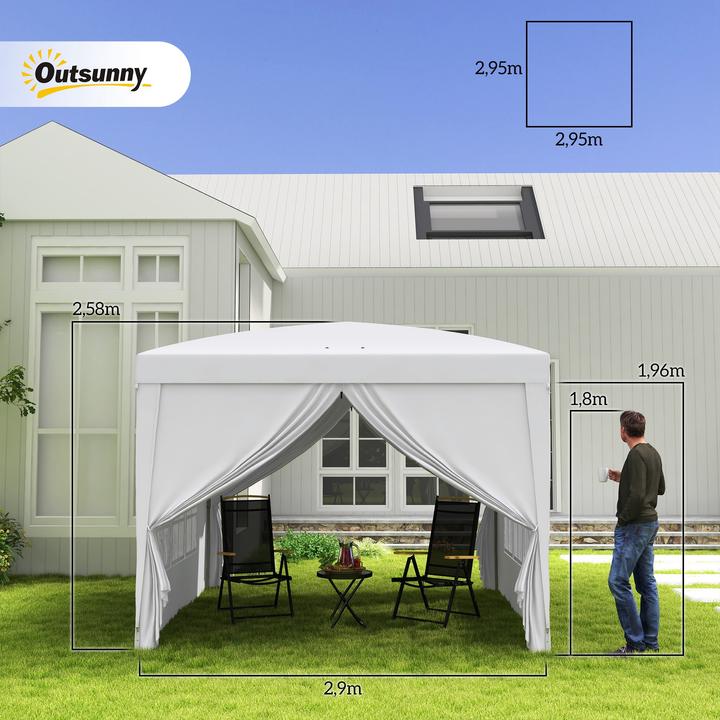 Actual product image Outsunny Folding pavilion (295 cm, 295 cm)