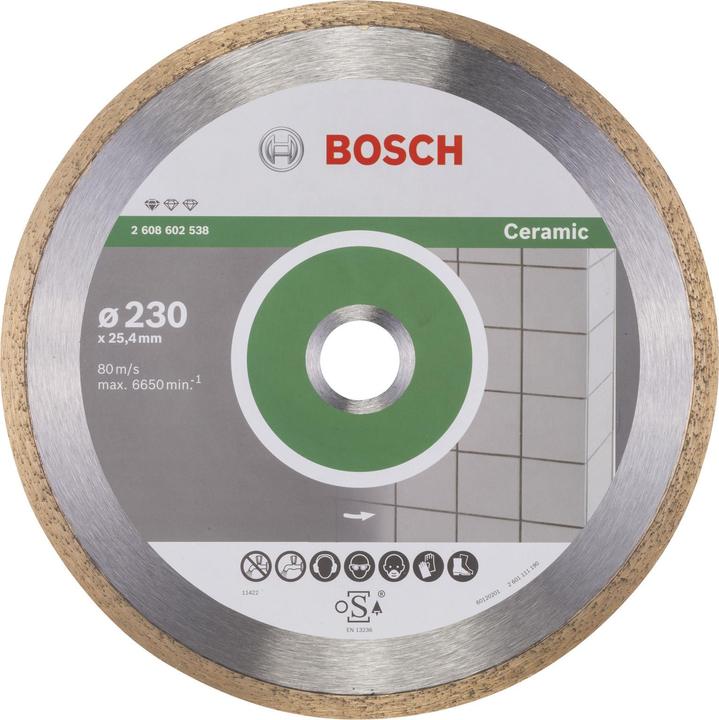 Actual product image Bosch Professional Zubehör Diamond saw blade Standard for Ceramic, 230 x 25.40 x 1.6 x 7 mm