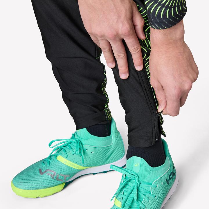 Immagine prodotto Kipsta Damen/Herren Fussball Trainingshose - VIRALTO Wave schwarz/neongelb (W37/L34)