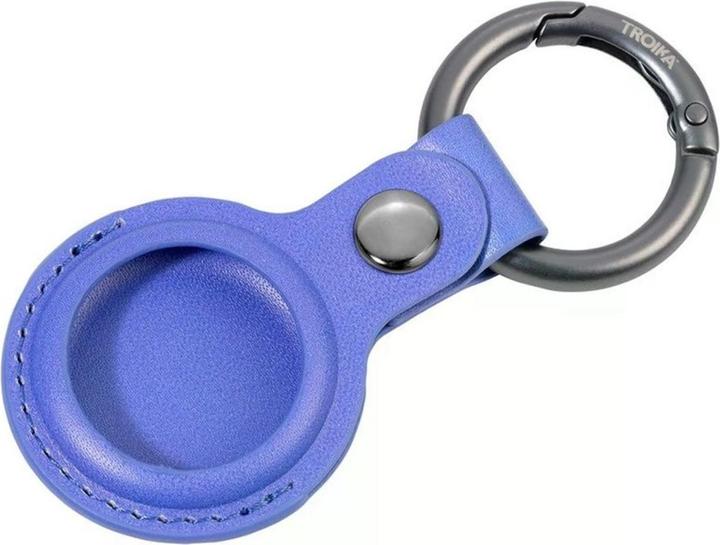 Actual product image Troika Airtag cover purple key fob, motif: round