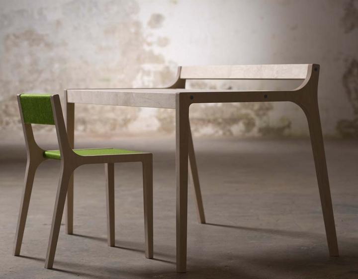 Image du produit Sirch Sibis Bureau Afra feutre rouge (87 x 57 x 60 cm)