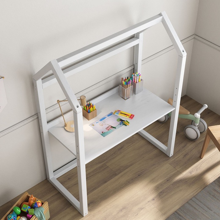 Actual product image IDIMEX Kinderschreibtisch TINA höhenverstellbar – Weiss