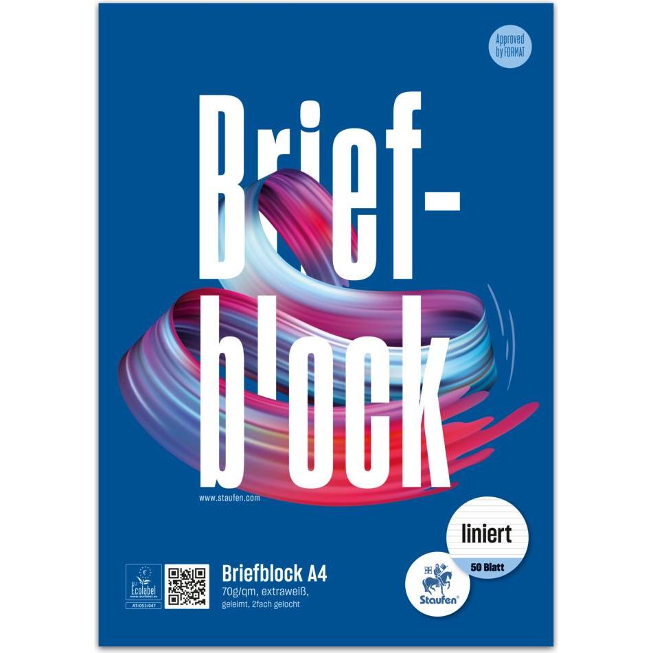 Ursus, Heft + Block, Briefblock (A4, Liniert)