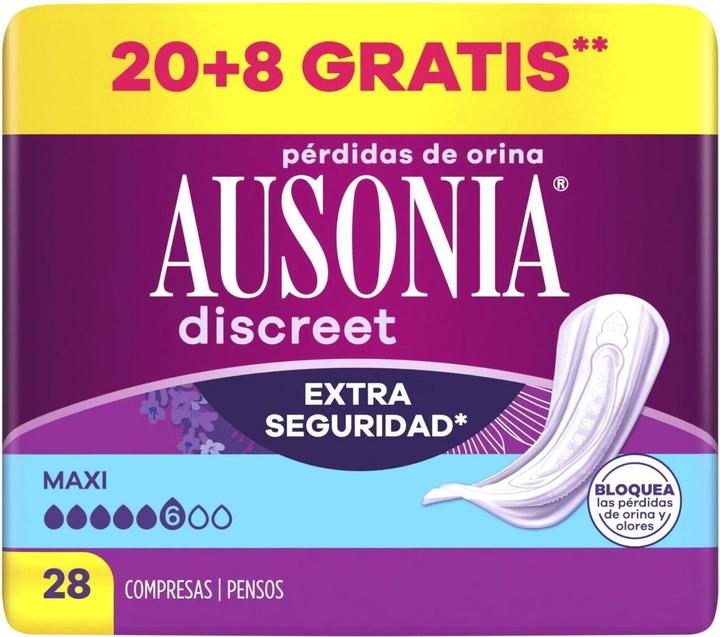 Ausonia DISKRETE Maxi-Inkontinenzeinlagen 28 Einheiten (28 x)
