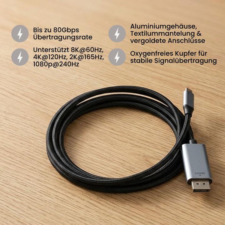 Hermex USB C —  DisplayPort (2 m)
