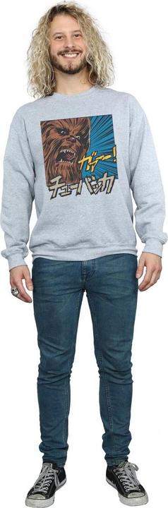 Actual product image Star Wars Mens Chewbacca Roar Pop Art Sweatshirt (M)