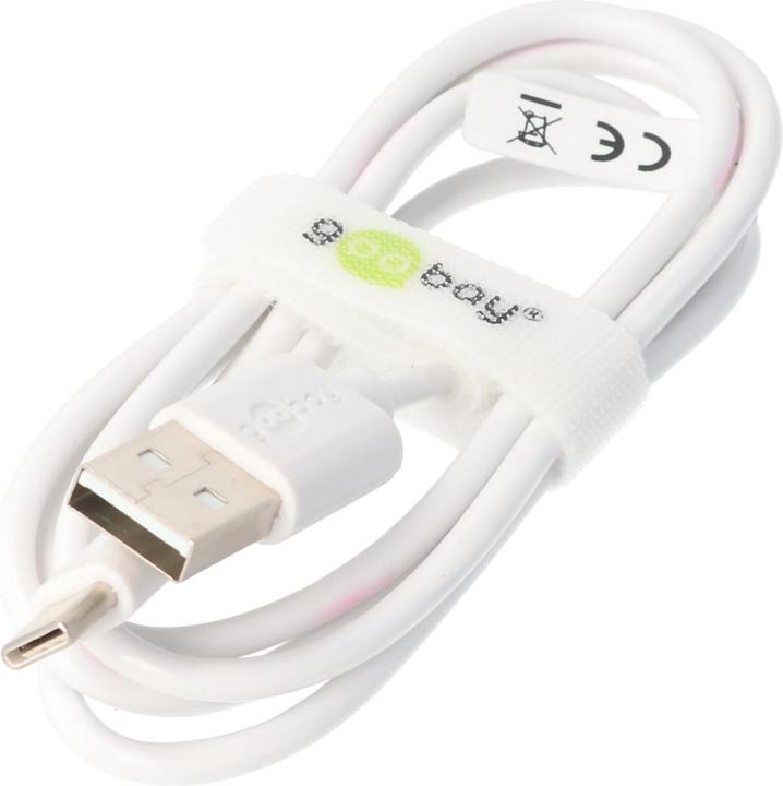 Image du produit Goobay Dual Ladeset 2,4 A, Netzteil mit 2x USB-Ausgang inklusive USB-Ladekabel, weiss (12 W, 2 ports)