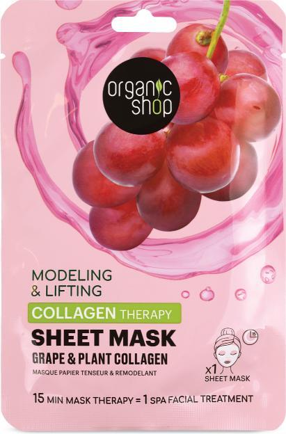 Produktbild Organic Shop Modeling & Lifting Collagen Therapy Sheet Mask - 1 Stück