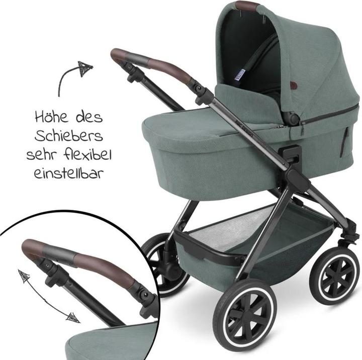 Produktbild ABC Design Kombikinderwagen Kombi-Kinderwagen Samba - inkl. Babywanne & Sportsitz