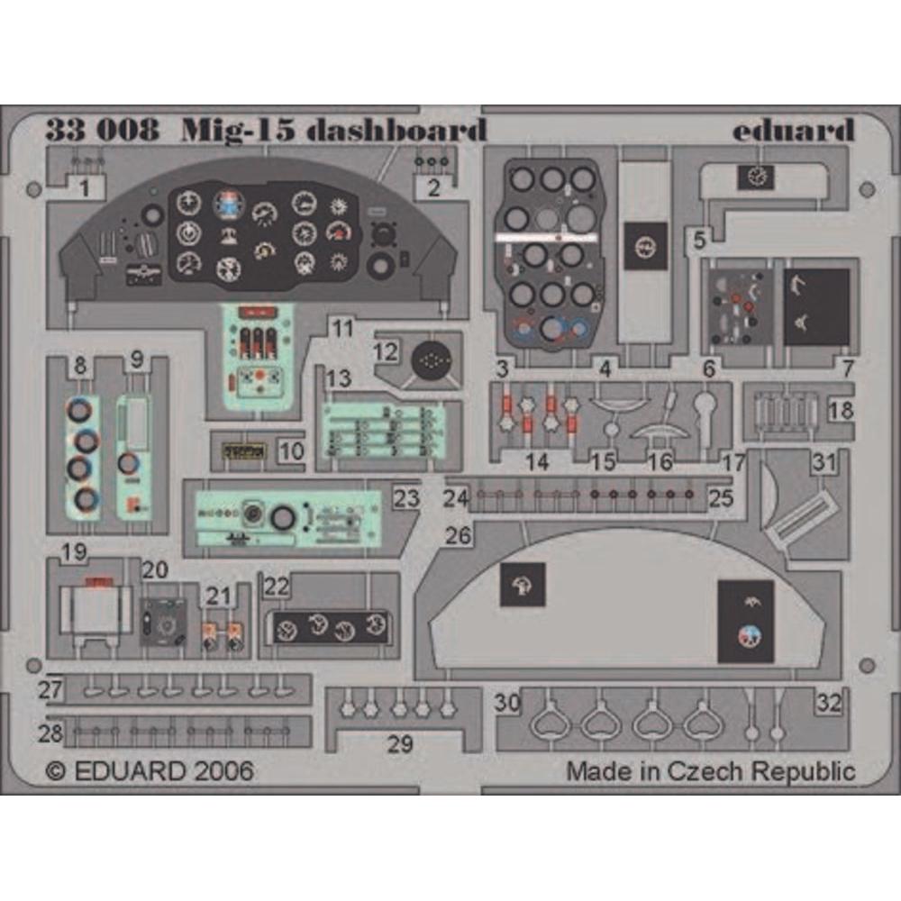 Eduard Mig-15 dashboard