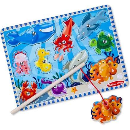 Melissa & Doug Fishing Magnetic Puzzle Game (10 pezzi)