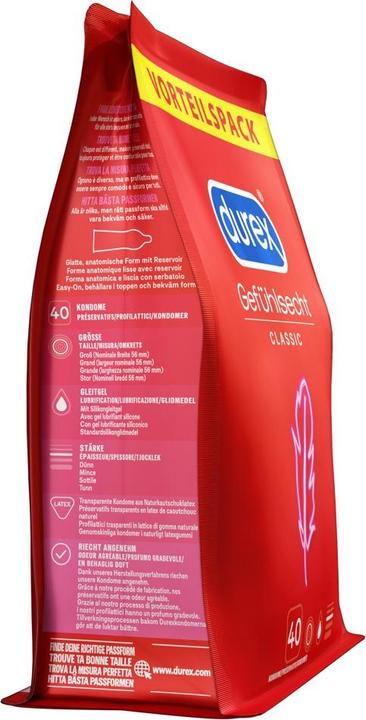 Actual product image Durex Gefühlsecht Classic (40 pcs.)