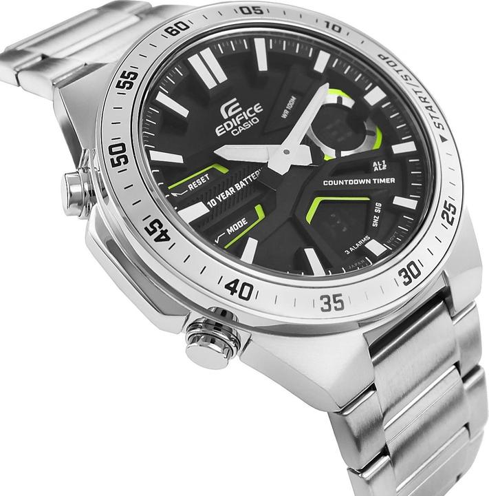 Produktbild Casio Edifice - EFV-C110D-1A3VEF (Analoguhr, Digitaluhr, Funkuhr, Lünette drehbar, Schrittzähler, Sportuhr, Taucheruhr, 47 mm)