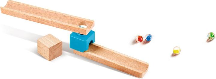 Actual product image Hape Fast marble run with dominoes