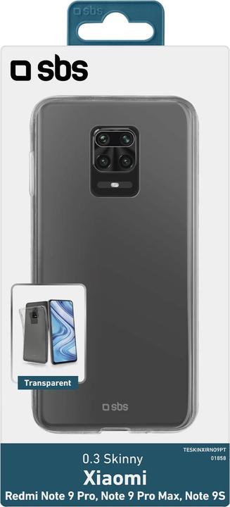 Produktbild SBS Skinny Cover Xiaomi Redmi Note 9 Pro/9 Pro Max/Note 9S, transparent (Xiaomi Redmi Note 9 Pro, Xiaomi Redmi Note 9S, Xiaomi Redmi Note 9 Pro Max)