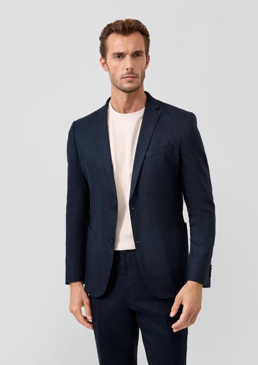 Immagine prodotto s.Oliver s.O PURE Slim-Fit-Sakko aus elastischem Leinenmix (48)