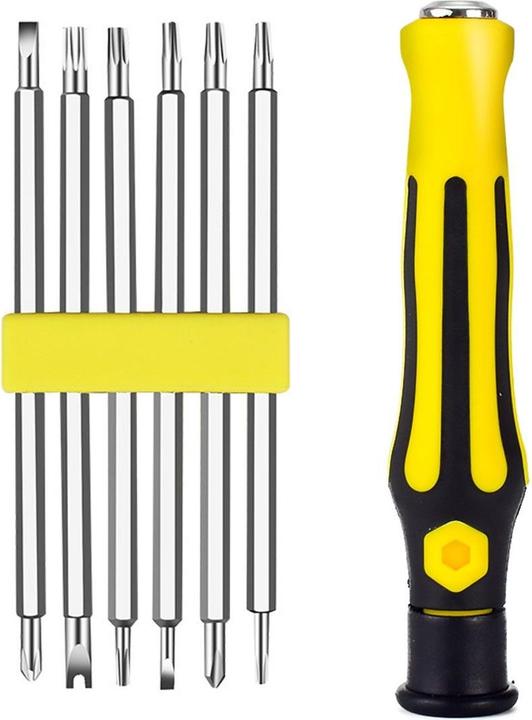 Actual product image König Design Precision screwdriver set 6-piece mini slotted and Phillips screwdriver (Multi-tooth)
