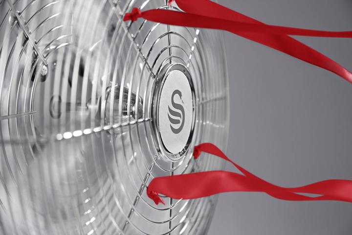 Actual product image Swan Retro SFA12620GRN Ventilator Grey