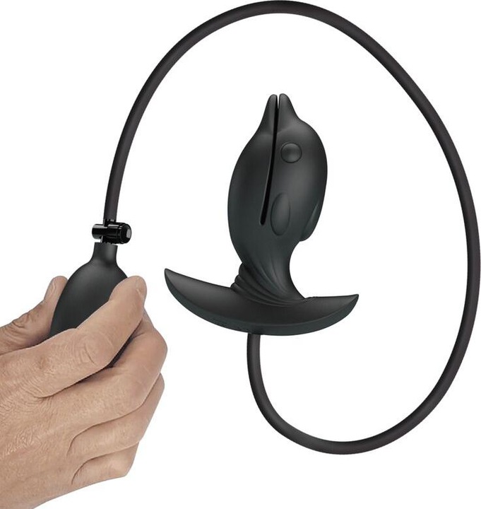 Actual product image Pretty Love Inflatable & Rechargeable Dolphin Anal Plug