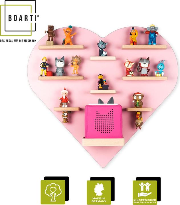 VCM Regal Herz Kinder Toniebox Tonies