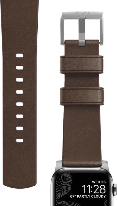 Image du produit Nomad Sangle de connexion moderne (44 mm, Acier inoxydable, Cuir)