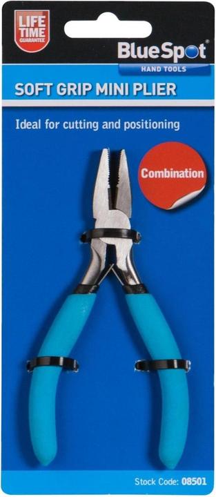 Actual product image BlueSpot Tools Soft Grip Mini Combination Pliers