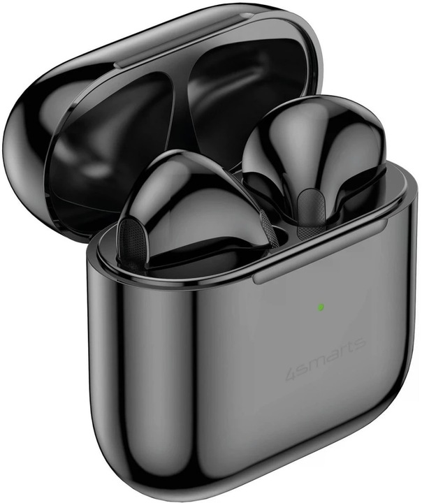 Actual product image 4smarts TWS Bluetooth Headphones SkyBuds Pro ENC black with accessories (ANC, 14 h, Wireless)