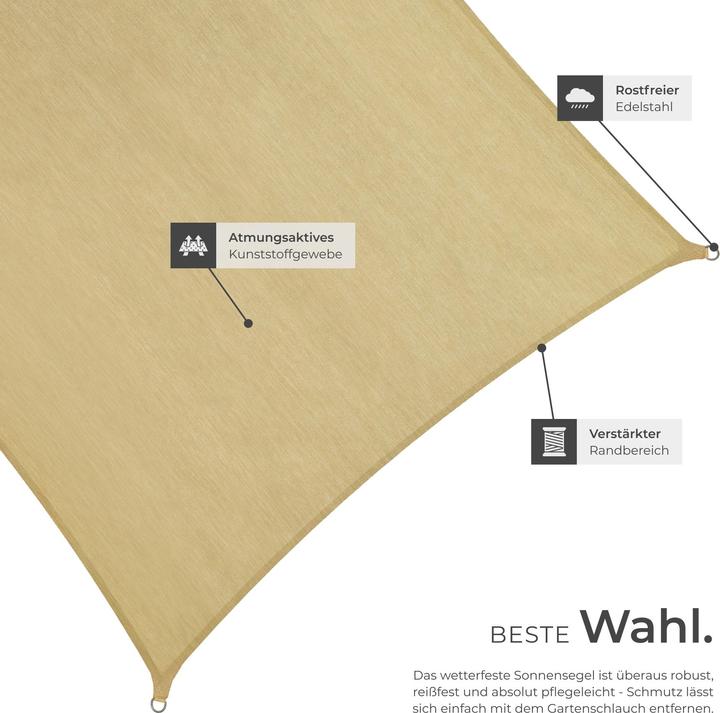 Actual product image tectake Awning (300 x 300 cm)