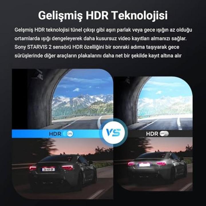 Produktbild Viofo VS1 2K (WLAN, GPS-Empfänger, Beschleunigungssensor, Eingebautes Mikrofon, 2K)