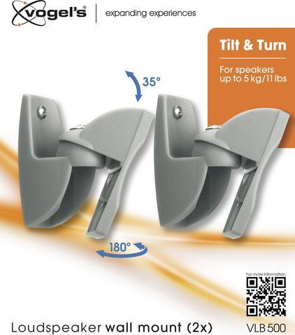 Immagine prodotto Vogels Vlb 500 (1 coppia, Installazione a parete, Perno di rotazione)