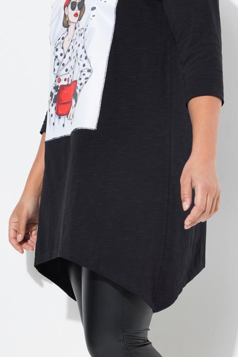 Produktbild Miamoda T-Shirt, A-Linie, Model-Motiv, Zipfelsaum (52)