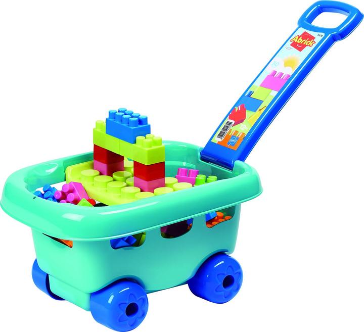 Productafbeelding Ecoiffier Abrick bouwblokken in opbergkarretje, 30 st.