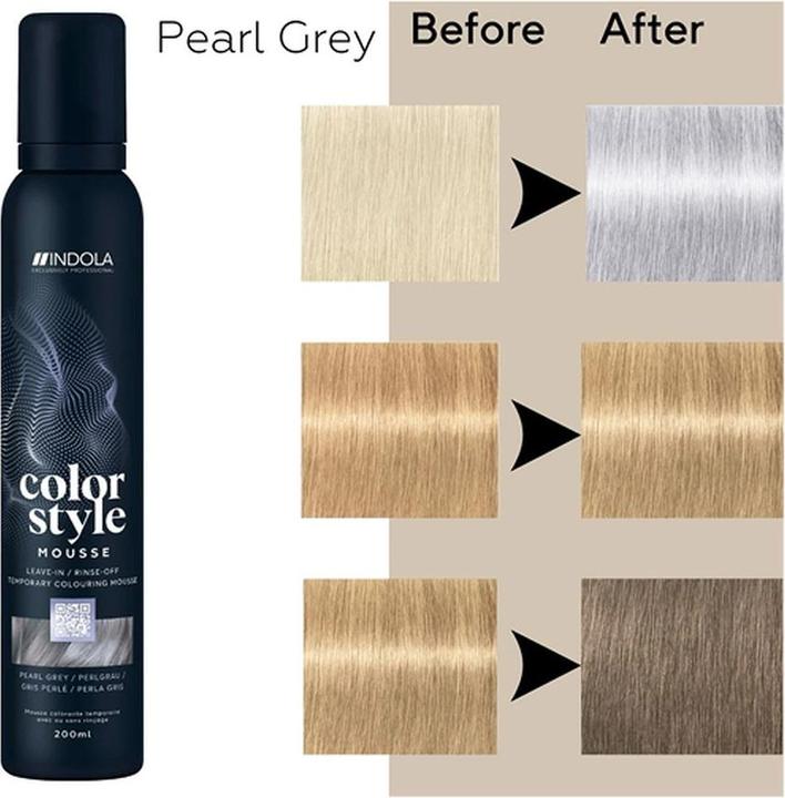 Produktbild Indola Color Style Mousse Perlgrau 200 ml (Grau)