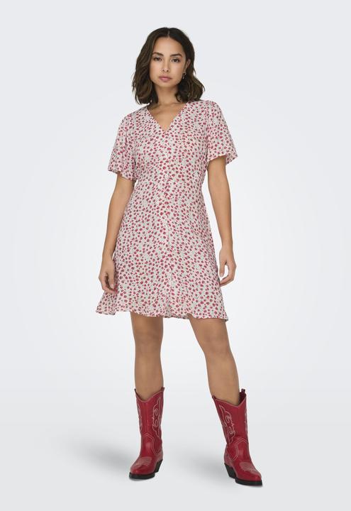 Image du produit Only Coupe normale Col en V Robe courte Robe (XS)