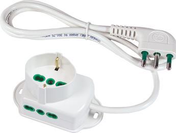 Actual product image Goobay FANTON 42105 3 socket(s) AC 1.5m White extensions and extension cables (1.50 m, CEE 7/3)