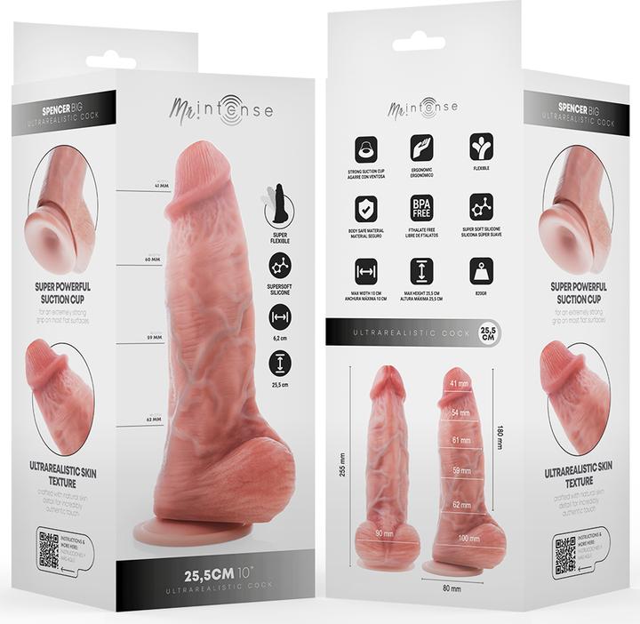 Image du produit Mr. Intense MR INTENSE â€“ BIG PENIS SPENCER SILIKONDILDO 25,5 CM â€“ Ã˜ 6,2 CM