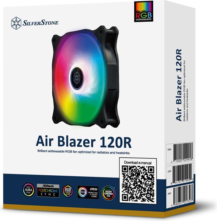Produktbild Silverstone Air Blazer 120R Lüfter, ARGB (120 mm, 1 x)