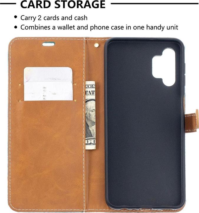 Actual product image König Design Case Mobile Protection for Samsung Galaxy A32 5G Case Cover Wallet Case New (Samsung Galaxy A32 5G)