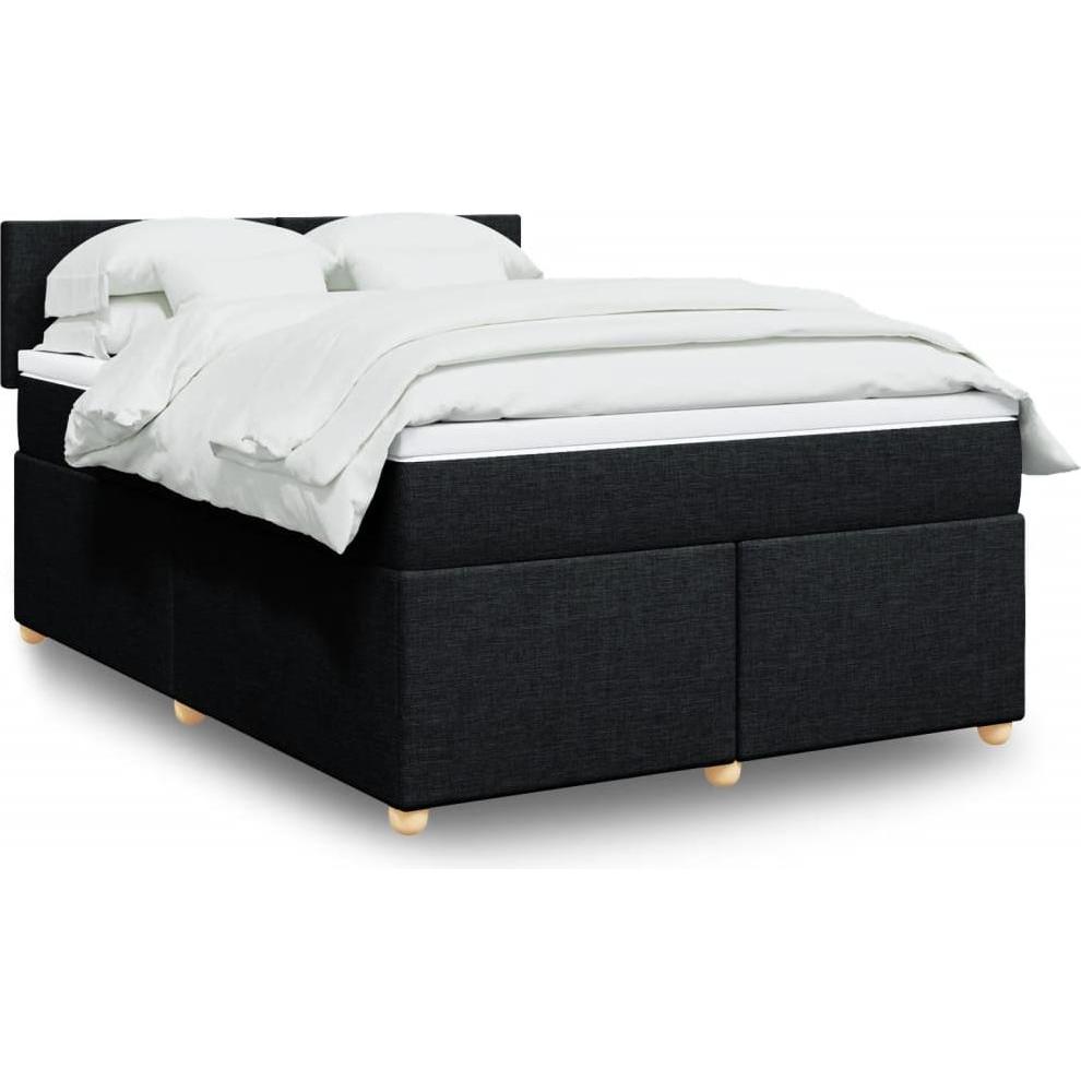VidaXL, Bett, Bo x springbett mit Matratze 140 x 200 cm Stoff (140 x 200 cm)