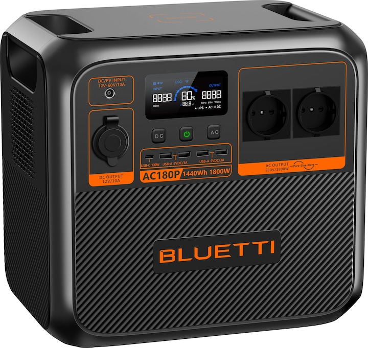 Bluetti AC180P (1440 Wh, 16 kg)