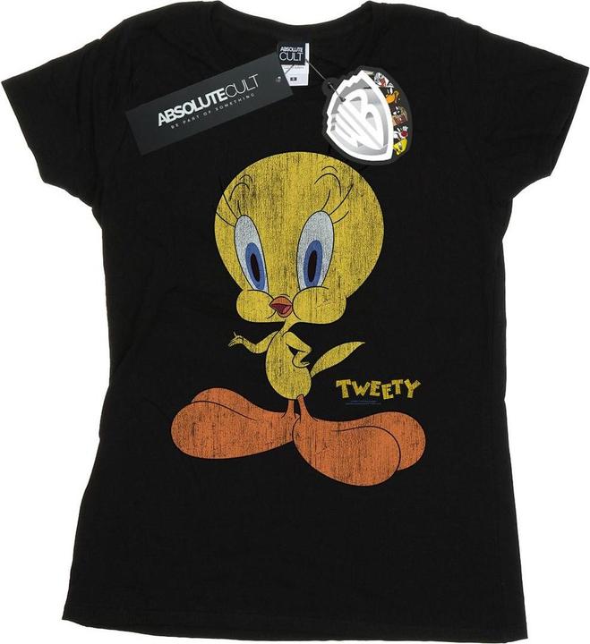 Actual product image Looney Tunes Womens/Ladies Tweety Pie Distressed Cotton T-Shirt (XL)