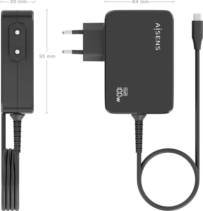 Actual product image Aisens ASCH-1PD100WL50-BK